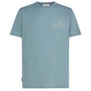 Maglietta da uomo Icebreaker Men Merino 150 Tech Lite SS Tee Peaceful Pass azzurro Flint Blue