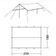 Telo per tenda Robens Tarp 2.5 x 1.8 m