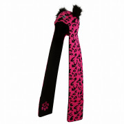 Cappello per bambini Dare 2b Snowplay 3in1 Hat Scarf rosa/nero PurPk/BkSLeo