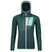 Felpa da donna Ortovox Fleece Grid Hoody W's 2023 blu scuro Dark Pacific