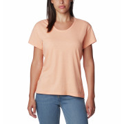 Maglietta da donna Columbia Sun Trek™ SS Tee arancione Apricot Fizz Heather