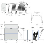 Tenda per minibus Outwell Newburg 240 Air 2023