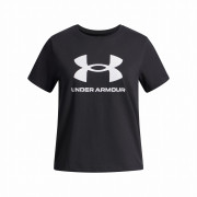 Maglietta da bambino Under Armour BIG LOGO SS-BLK nero/bianco Black