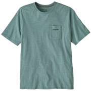 Maglietta da uomo Patagonia Men's Boardshort Logo Pocket Responsibili-Tee blu Blue Sage