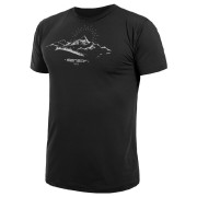 Maglietta funzionale da uomo Sensor Coolmax Tech Mountains nero Black