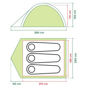Tenda da trekking Coleman Darwin 3