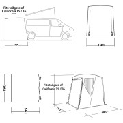 Tenda per minibus Easy Camp Crowford