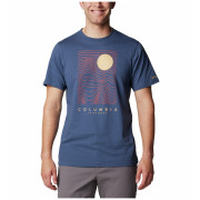 Maglietta da uomo Columbia Csc™ Seasonal Logo Tee blu scuro Dark Mtn, Linear Drifts