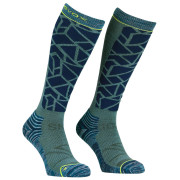 Calzettoni da uomo Ortovox Ski Tour Comp Long Socks M blu deep ocean