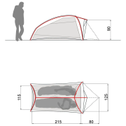 Tenda ultraleggera per 2 persone Vaude Ultralight Hogan 2P