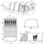 Tenda gonfiabile Outwell Wood Lake 7ATC