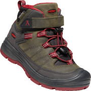 Scarpe da bambino Keen Redwood MID WP C rosso/grigio SteelGray/RedDahlia