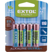 Batterie Extol AA Ultra+ 4 pz