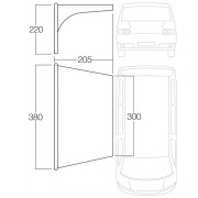 Tendalino Vango AirBeam Sun Canopy 3M