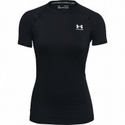 Maglietta sportiva da donna Under Armour HG Authentics Comp SS nero Black/White