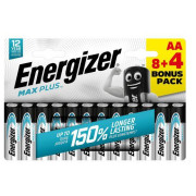 Batterie Energizer Max Plus AA/12 8+4 argento