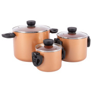 Set di pentole Bo-Camp Slauson 3 pcs rosa/nero Bronz