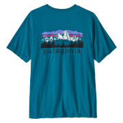 Maglietta da uomo Patagonia M's Fitz Roy Foothills T-Shirt blu Glacial Blue