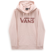 Felpa da donna Vans WM DROP V LOGO HOODIE-B rosa SEPIA ROSE