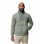 Felpa da uomo Columbia Sequoia Grove™ Ii Fz Printed Fleece grigio Safari Wizard Island Tonal