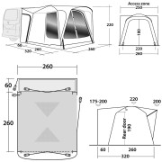 Tenda per minibus Outwell Milestone Shade