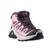 Scarpe da bambino Salomon X Ultra Mid Gtx J Huckleberry-Dawn Pink-Concord Grape