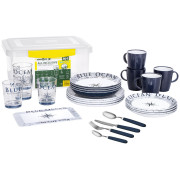Set di stoviglie Brunner All Inclusive Blue Ocean bianco
