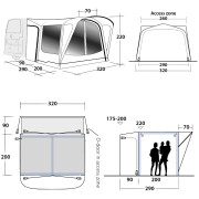 Tenda per minibus Outwell Parkville 200SA (2022)