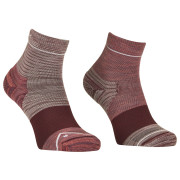 Calzini da donna Ortovox Alpine Quarter Socks W rosa/bordeaux Wild Rose