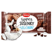 Cibo da viaggio Emco Super biscotti - Cacao e cocco 60g