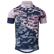Maglia da ciclismo per bambini Dare 2b Dynamite Jersey Nvy Graffiti blu/rosa Nvy Graffiti