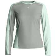 Maglietta sportiva da donna Ortovox 120 Cool Tec Fast Upward Ls W verde/grigio Green Sage