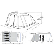 Tenda familiare per 4 persone Outwell Sacramento 4 Air