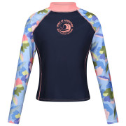 Maglietta da donna Regatta Wmn L/S Rash Vest blu scuro Navy/Abstract Floral Print