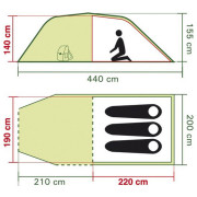 Tenda familiare Coleman Coastline 3 Plus
