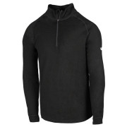 Maglietta da uomo Zulu Merino 160 Zip Long nero Black