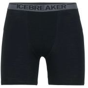 Boxer da uomo Icebreaker Mens Anatomica Long Boxers nero Black