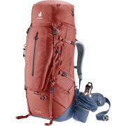 Zaino da trekking Deuter Aircontact X 60+15 SL rosso/blu redwood-ink