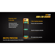 Batterie ricaricabili Fenix 18650 3500 mAh USB Li-ion