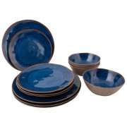 Set di stoviglie Bo-Camp Tableware Halo 12 pcs blu scuro Blue