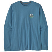 Maglietta da uomo Patagonia Long-Sleeved Great Waves Responsibili-Tee blu Shore Blue
