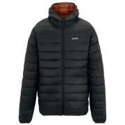 Giacca trapuntata da uomo Regatta Hooded Marizion nero/marrone Blk(BurntHn)