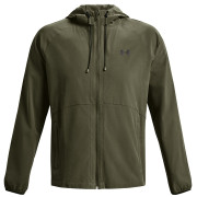 Giacca primaverile da uomo Under Armour Stretch Woven Windbreaker verde scuro MarineODGreen/Black