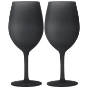 Bicchieri da vino Brunner Wineglass Blacksatin - 2ks nero