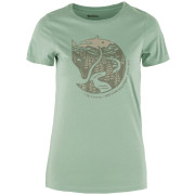 Maglietta da donna Fjällräven Arctic Fox Print T-shirt W verde Misty Green