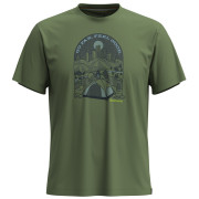 Maglietta Smartwool Streets to Peaks Short Sleeve Graphic Tee verde fern green