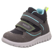Scarpe da bambino Superfit Sport7 Mini Grau/Gelb grigio Grau/Gelb