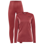 Set da donna Craft Core Warm Baselayer rosso/nero Astro