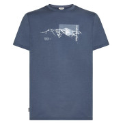 Maglietta funzionale da uomo Icebreaker Men M 150 Tech Lite SS Tee Pure Altitude grigio/blu Dawn