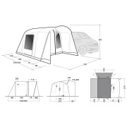 Tenda da tetto per auto Outwell Talladega Air